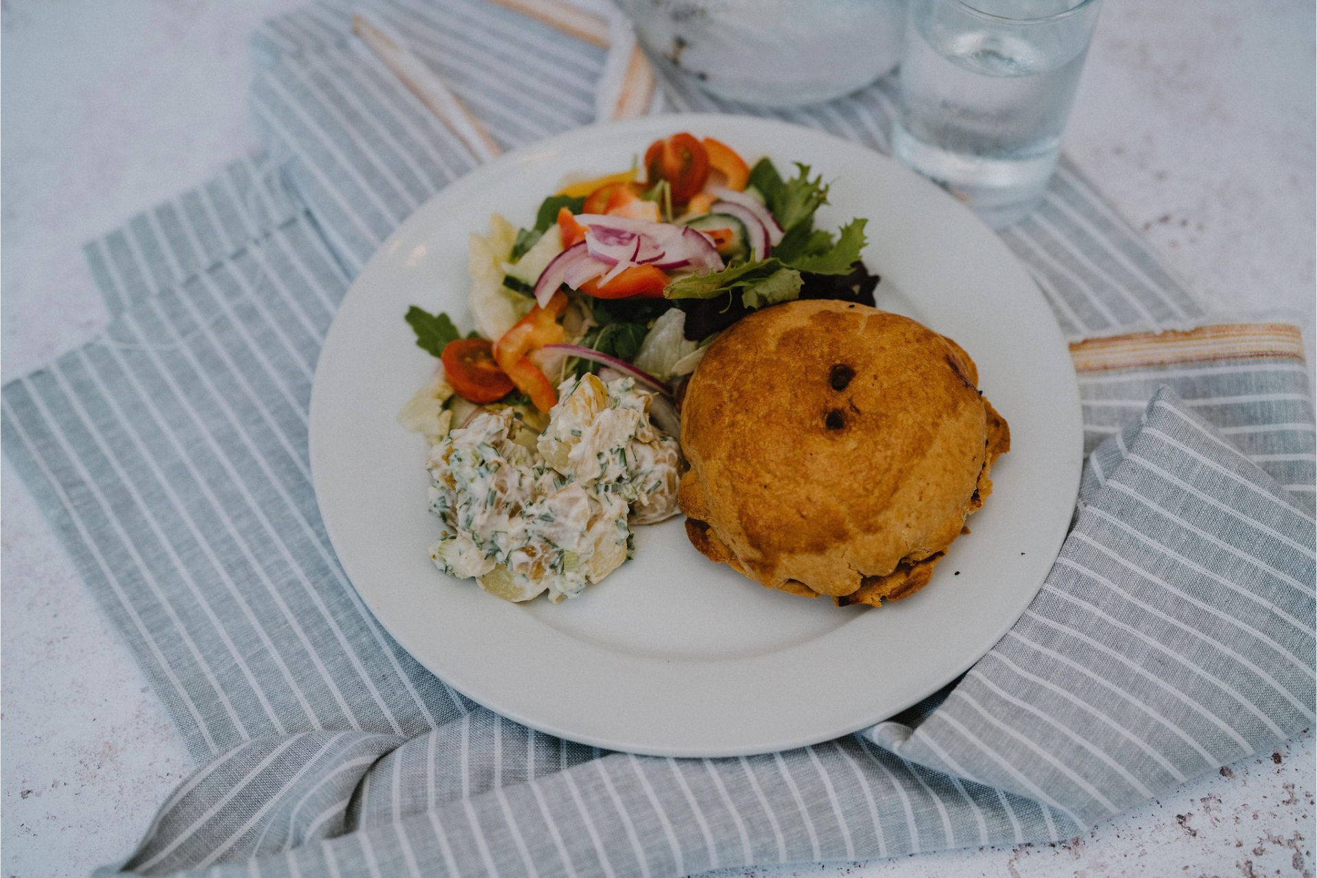 Lochinver Larder pie with salad